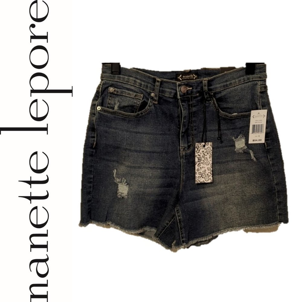 NWT NANETTE LAPORE RETRO DENIM JOLIE SUPER HIGH RISE SHORTS 🌸
